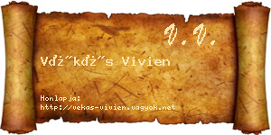 Vékás Vivien névjegykártya